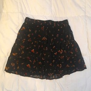 free people M ~ fall floral mini skirt